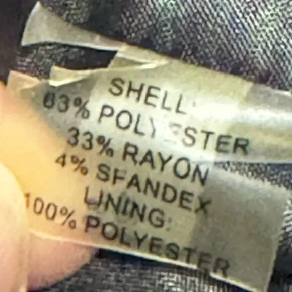 Calvin Klein Women 10P Gray Rayon Blend Blazer Career Office Rayon Blend - Picture 4 of 11